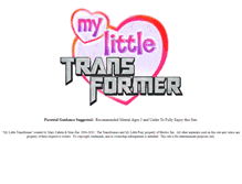 Tablet Screenshot of mylittletransformer.com